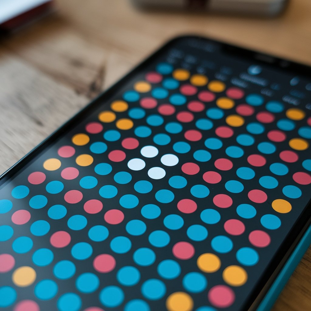 White Dot On Mobile Screen