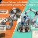 Comparison diagram contrasting traditional gear manufacturing problems (high failure rates, short lifespan) with precision gear solutions (200% lifespan boost, ≤2 arcmin accuracy) in aerospace and robotics applications.