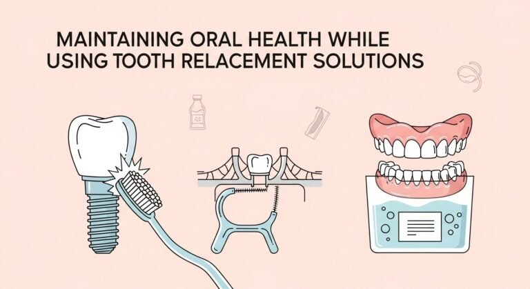 Maintaining Oral Health While Using Tooth Replacement Solutions