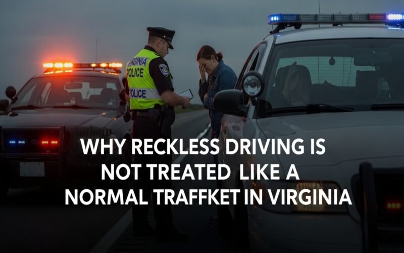 Why Reckless Driving is Not Treated Like a Normal Traffic Ticket in Virginia