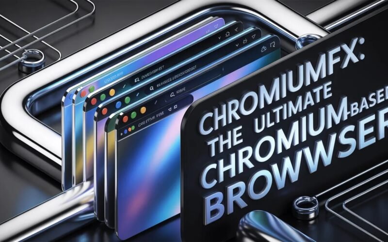 ChromiumFX browser interface showing speed, security features, and developer tools for enhanced web browsing experience