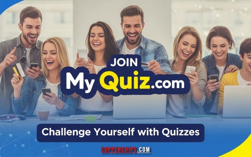 Join My Quiz.com platform showcasing diverse quizzes and interactive leaderboard features