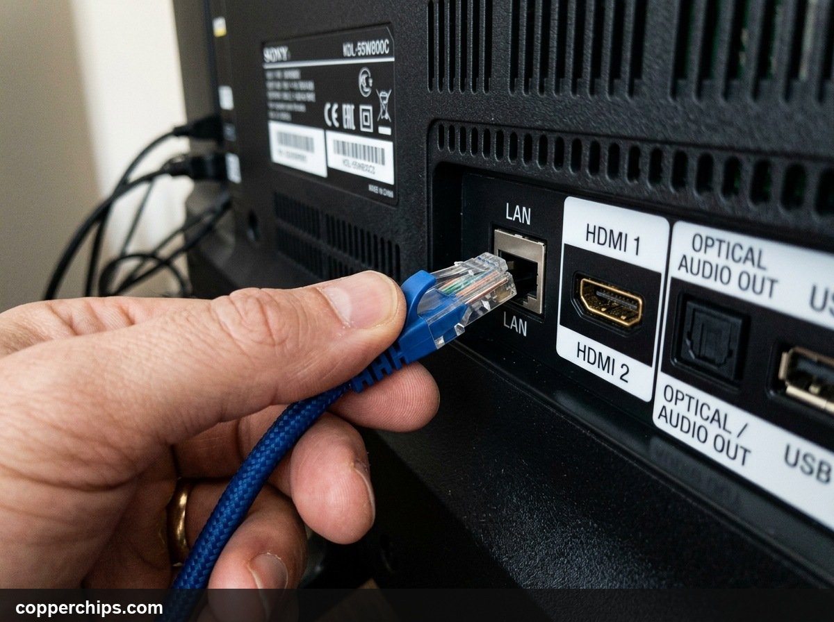 Smart TV network setup paths across Samsung LG Roku and Google TV