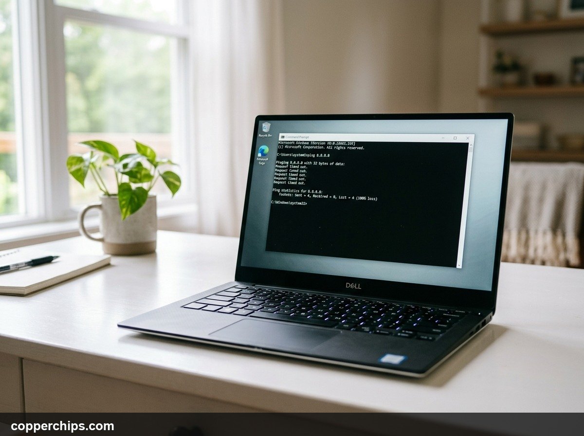 Testing failing router packet loss using ping command
